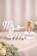 Modernes Hochzeitsgeschenk mit Herz & Blumenvase